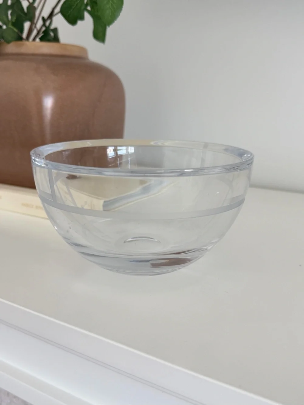 Kate Soade Clear Glass Bowl - Transparent